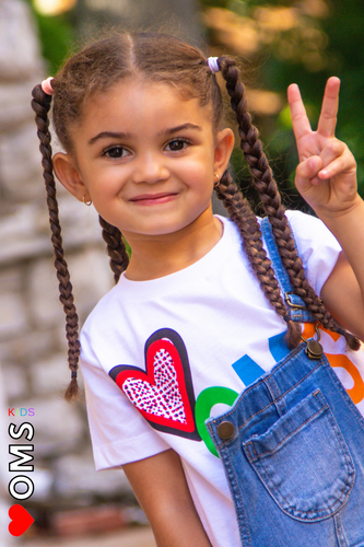 Heart Shirt for Toddlers (white) - HOMS Kids