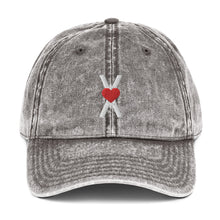 Load image into Gallery viewer, Heart Baseball Hat - Denim Dad Cap