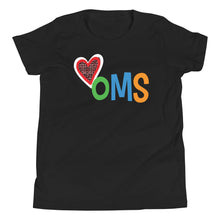 Load image into Gallery viewer, Heart Shirt for Youth (black) - HOMS Kids