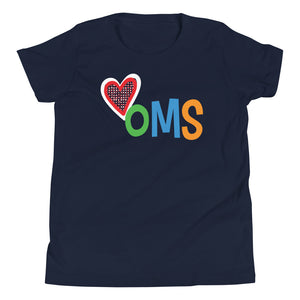 Heart Shirt for Youth (black) - HOMS Kids