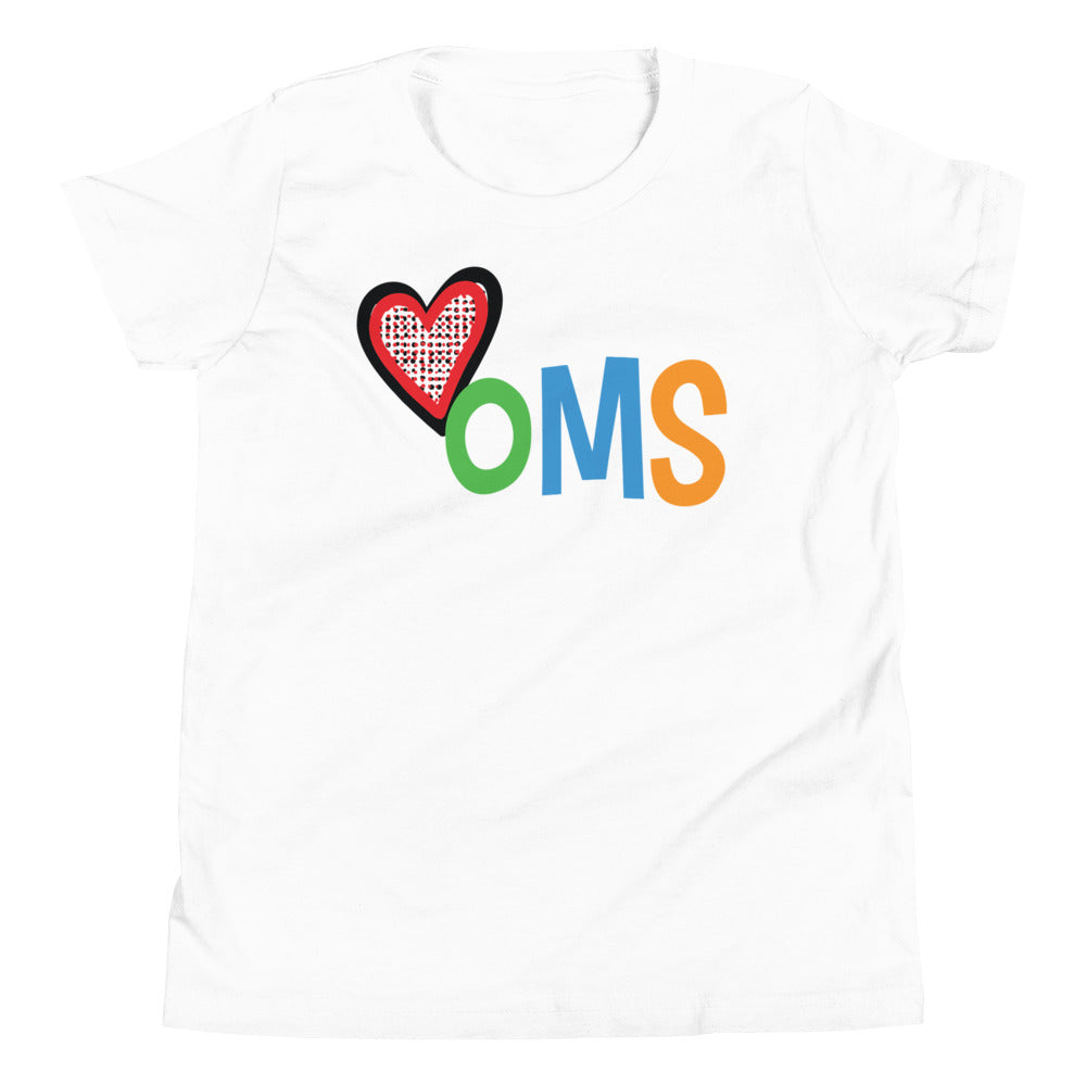 Heart Shirt for Youth (white) - HOMS Kids